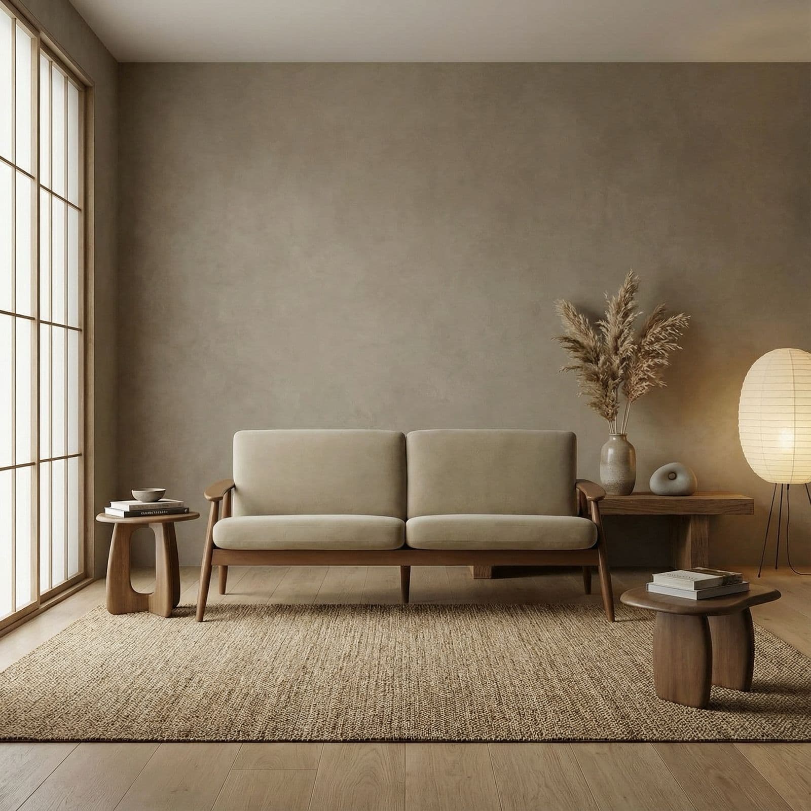 Japandi — Calm, natural-light bedroom