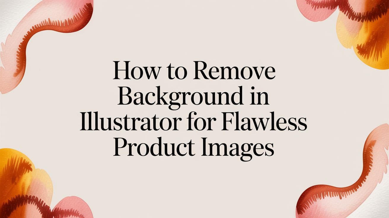 How to Remove Background in Illustrator for Flawless Product Images