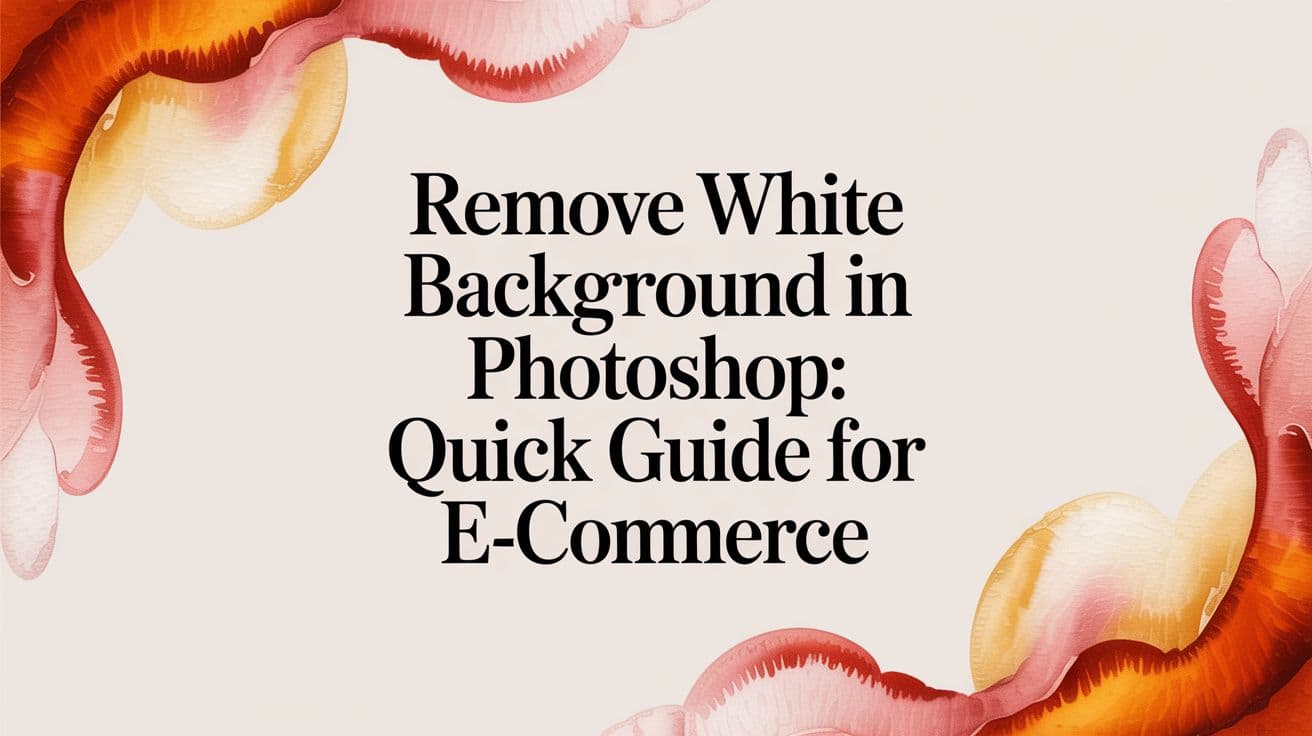 Remove White Background in Photoshop: Quick Guide for E-Commerce