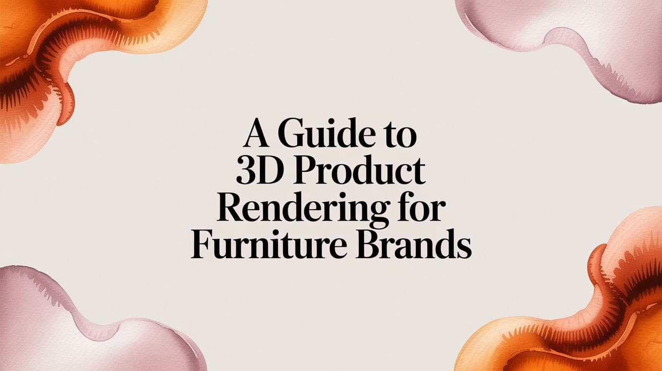 A Guide to 3D Product Rendering for Furniture Brands