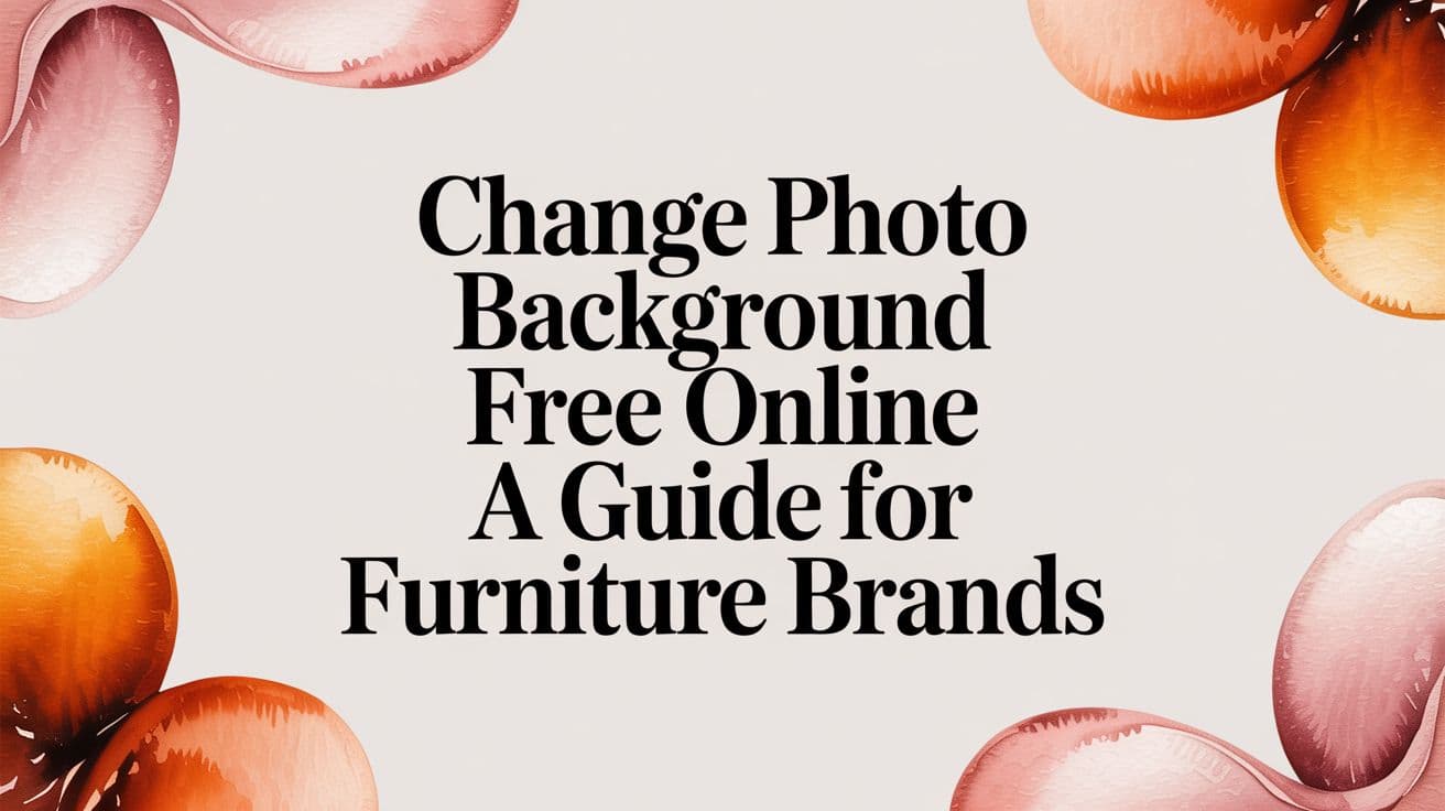 Change Photo Background Free Online A Guide for Furniture Brands
