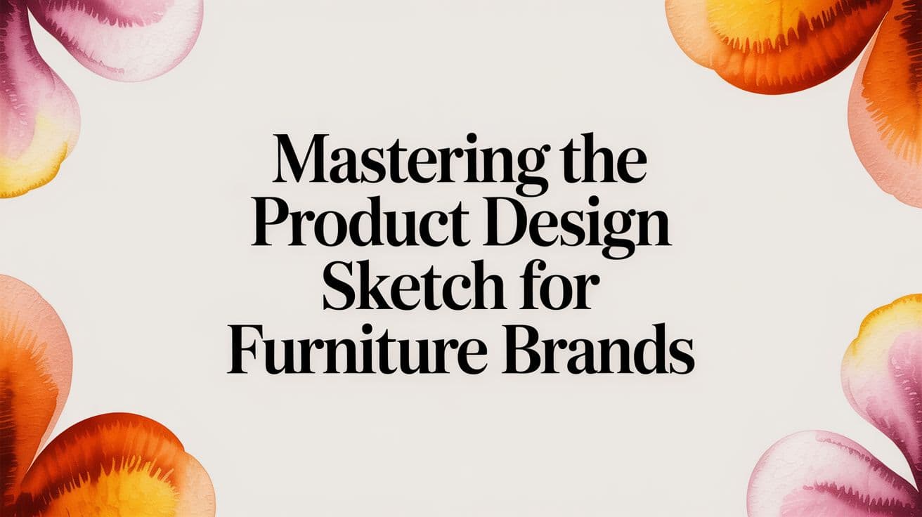 Mastering the Product Design Sketch for Furniture Brands