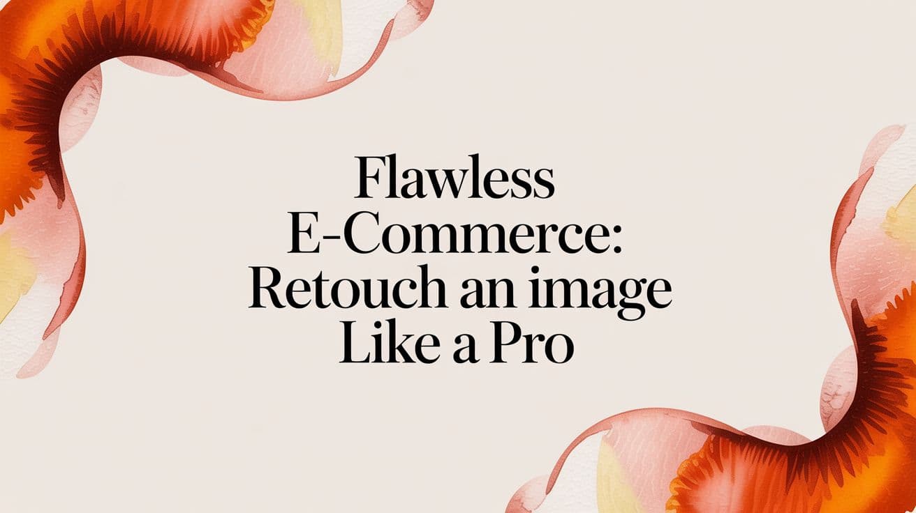 Flawless E-commerce: Retouch an Image Like a Pro