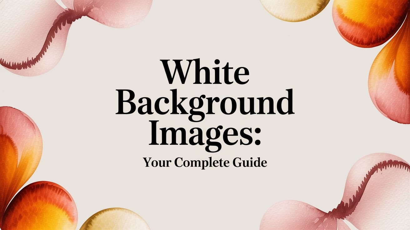 White Background Images: Your Complete Guide