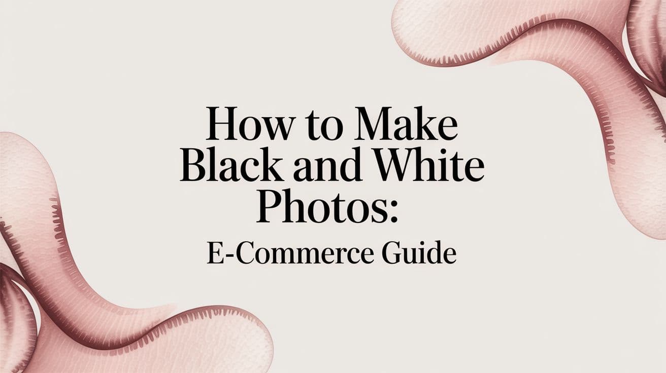 How to Make Black and White Photos: E-commerce Guide