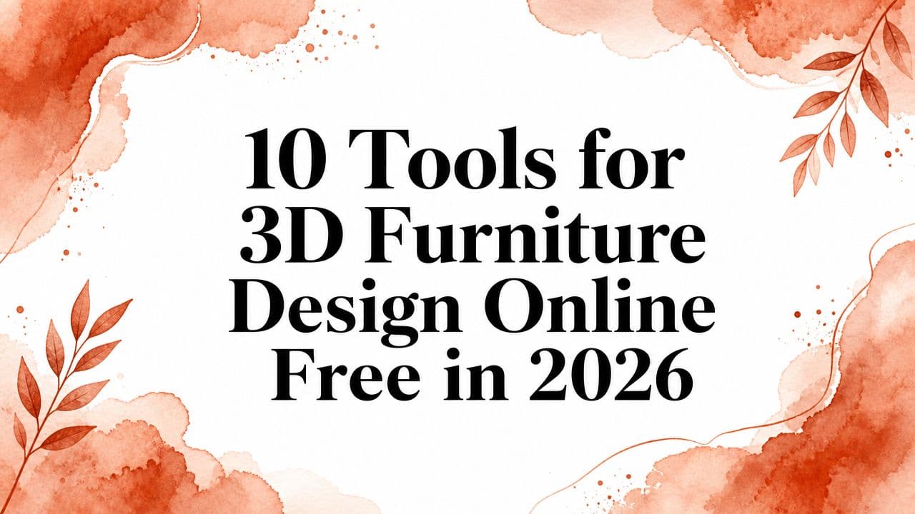 10 Tools for 3D Furniture Design Online Free in 2026