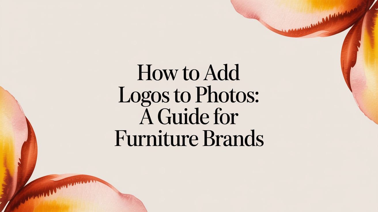 How to Add Logos to Photos: A Guide for Furniture Brands