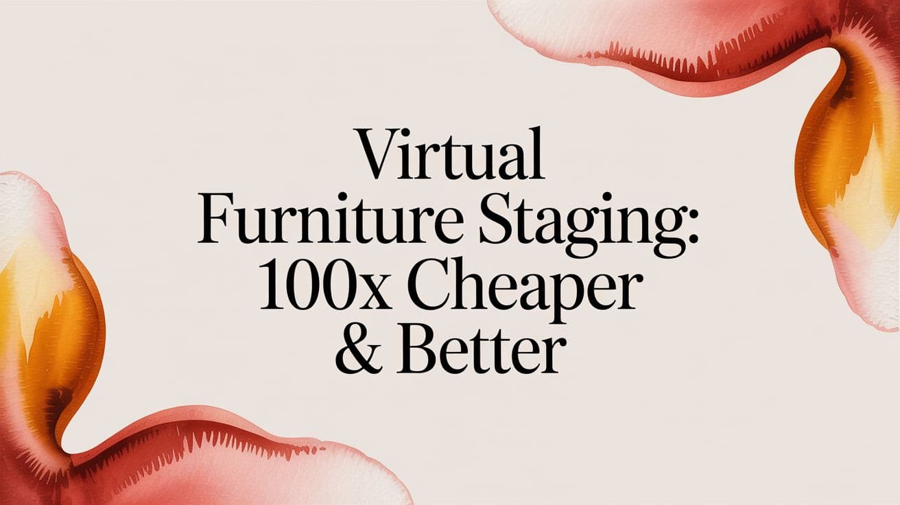 Virtual Furniture Staging: 100x Cheaper & Better