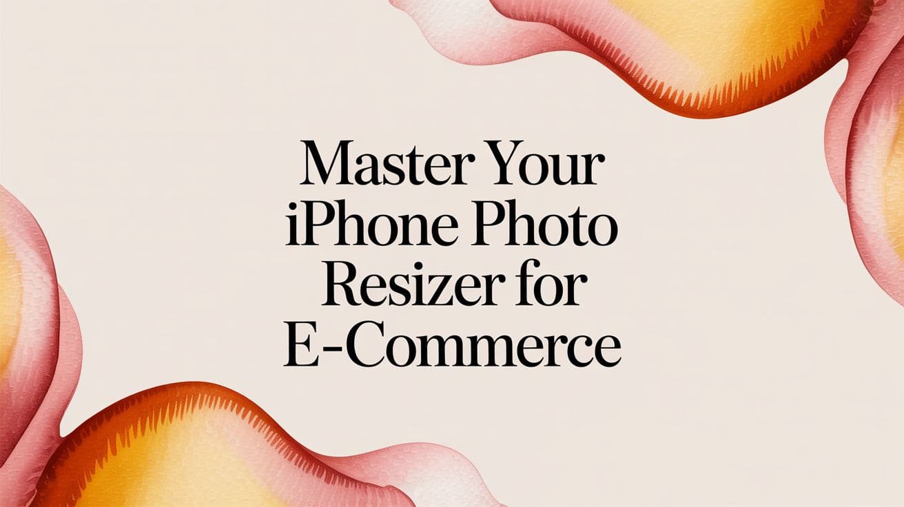 Master Your iPhone Photo Resizer for E-commerce