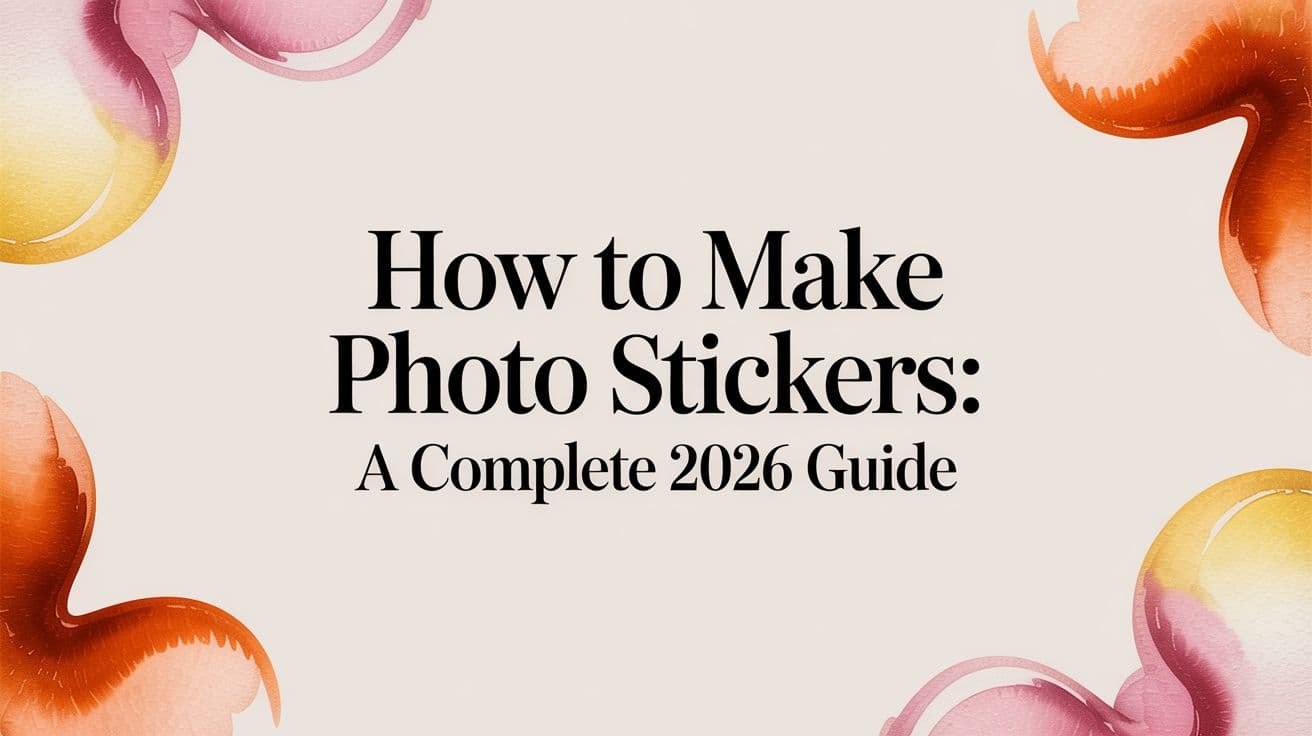 How to Make Photo Stickers: A Complete 2026 Guide