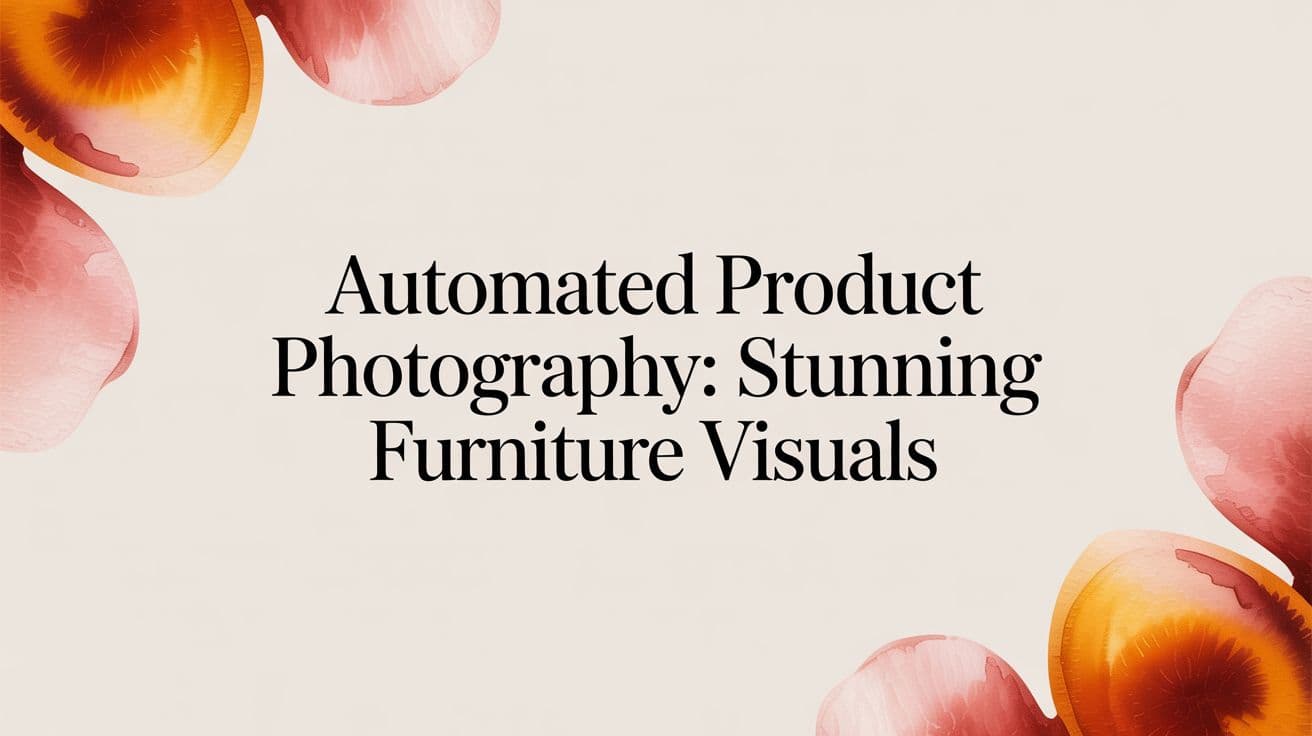 Automated Product Photography: Stunning Furniture Visuals