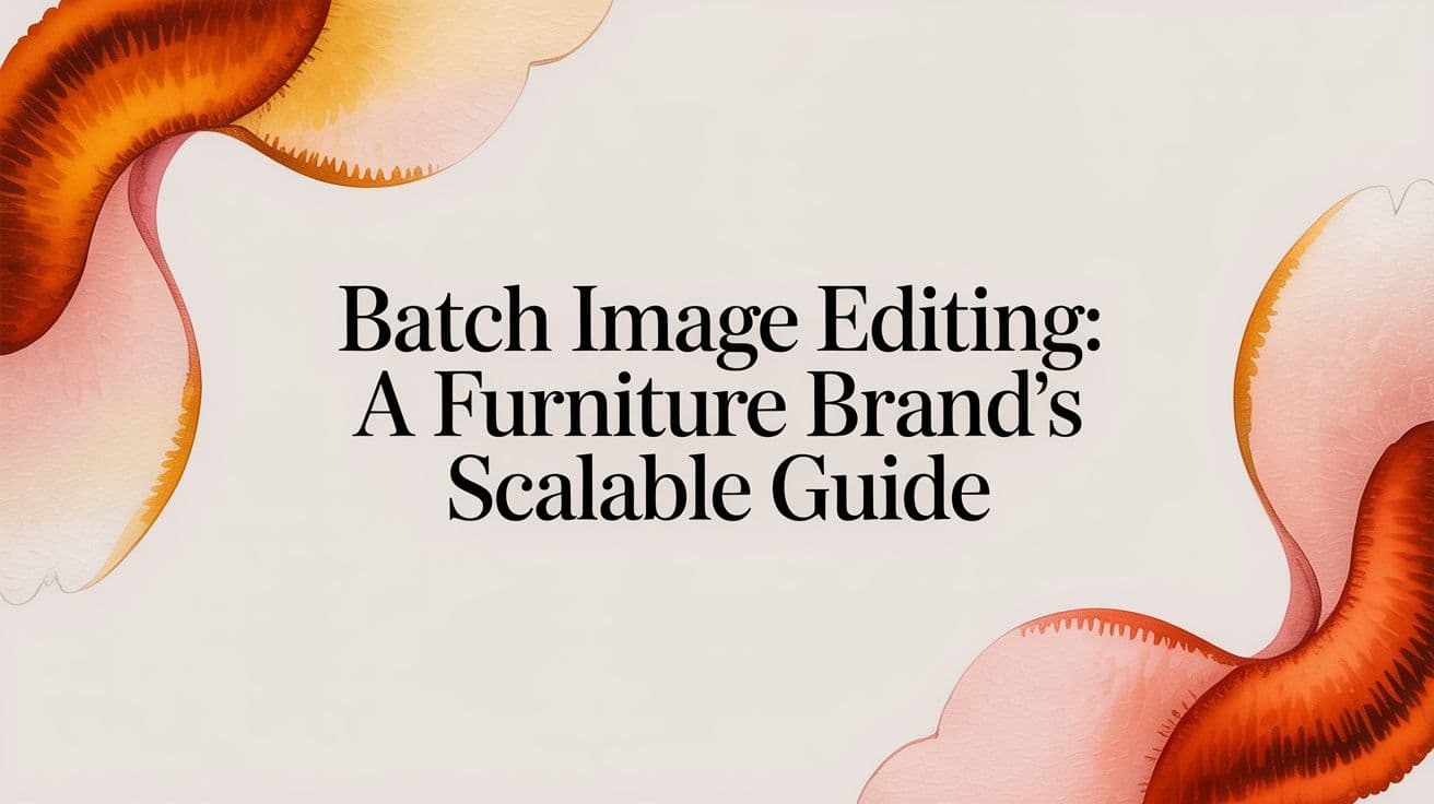 Batch Image Editing: A Furniture Brand's Scalable Guide