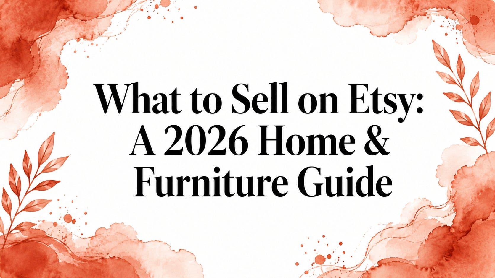 What to Sell on Etsy: A 2026 Home & Furniture Guide