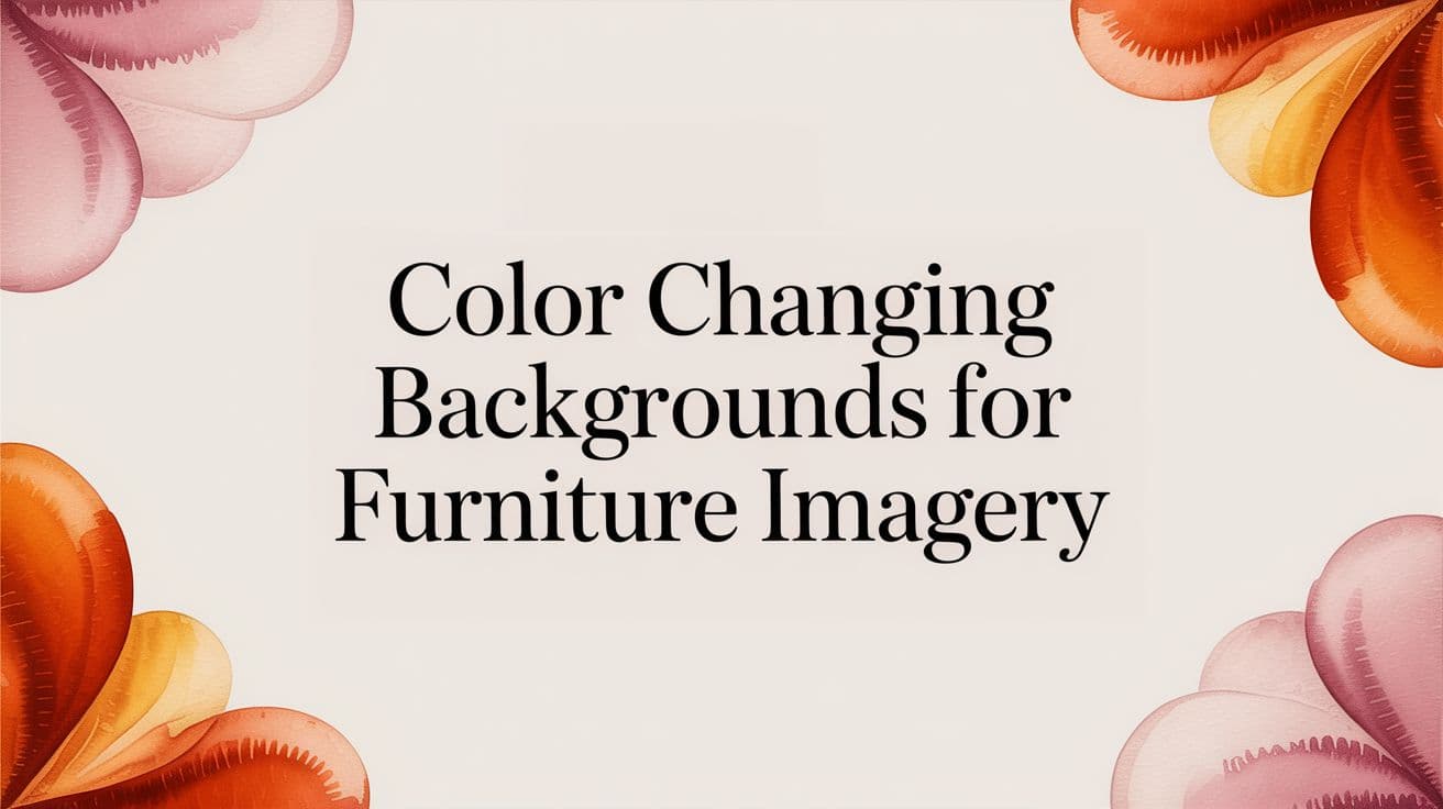 Color Changing Backgrounds for Furniture Imagery: A 2026 Guide