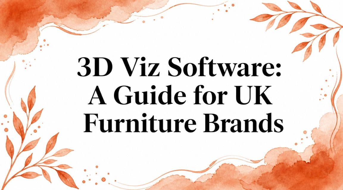 3D Viz Software: A Guide for UK Furniture Brands