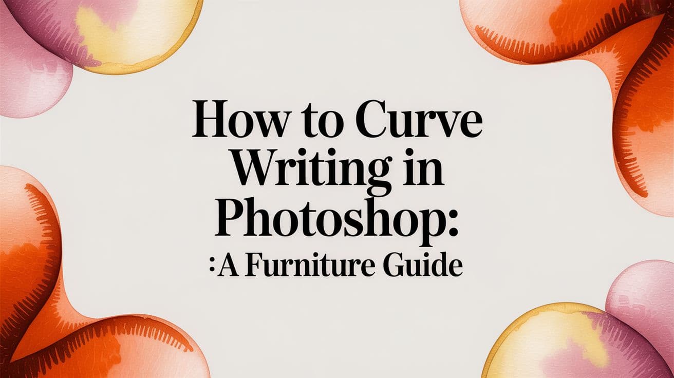 How to Curve Writing in Photoshop: A Furniture Guide