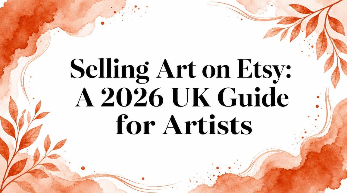 Selling Art on Etsy: A 2026 UK Guide for Artists