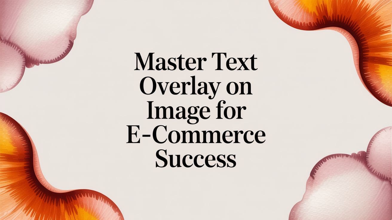 Master Text Overlay on Image for E-commerce Success