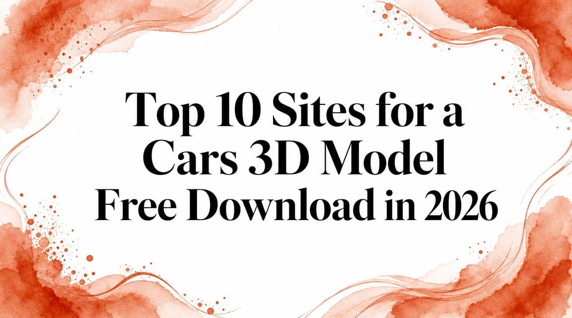 Top 10 Sites for a Cars 3D Model Free Download in 2026