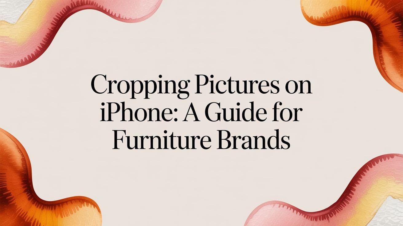 Cropping Pictures on iPhone: A Guide for Furniture Brands