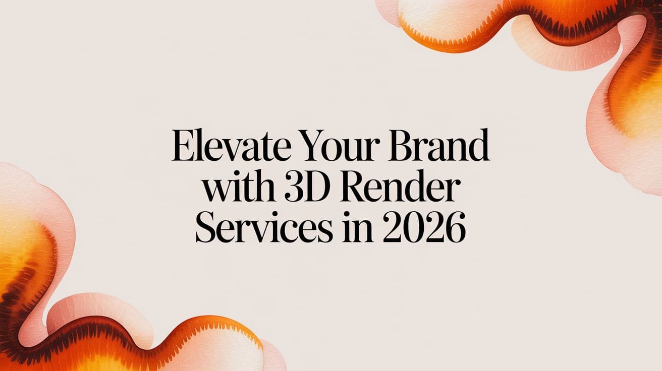 Elevate Your Brand with 3d render services in 2026