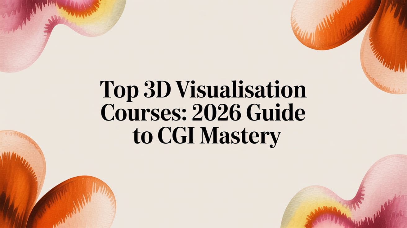 Top 3D Visualisation Courses: 2026 Guide to CGI Mastery