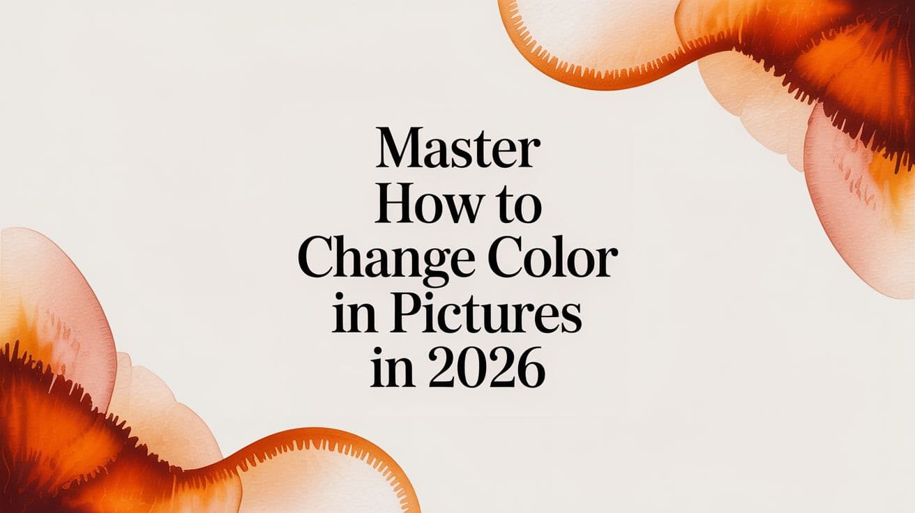 Master how to change color in pictures in 2026