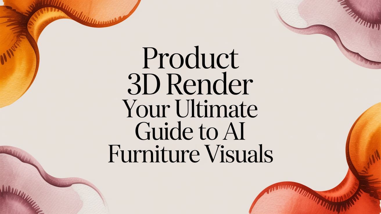 Product 3D Render Your Ultimate Guide to AI Furniture Visuals
